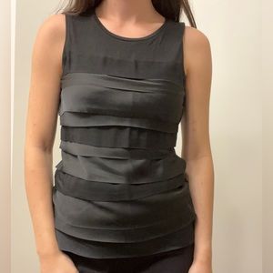 Very flattering layered silk blouse